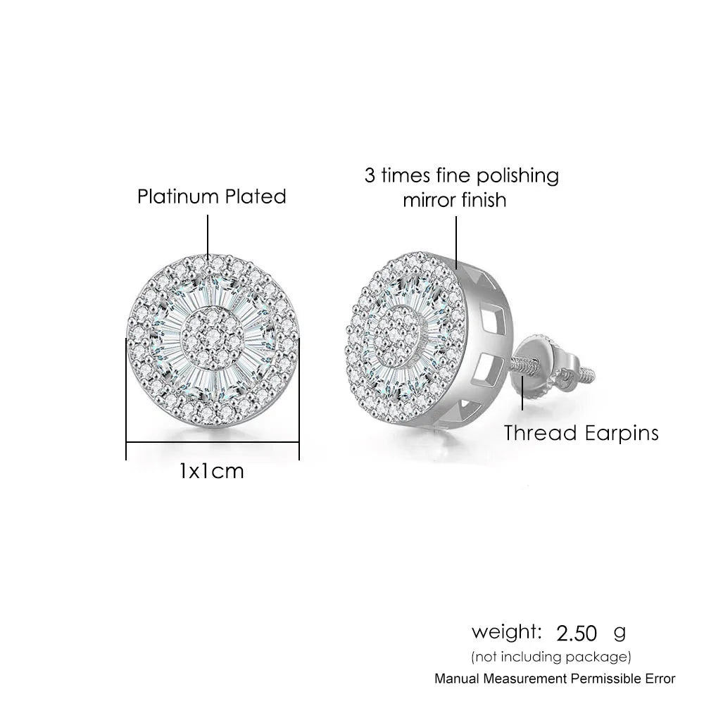 Fashion Hip-hop Ice Studded Earring for Men