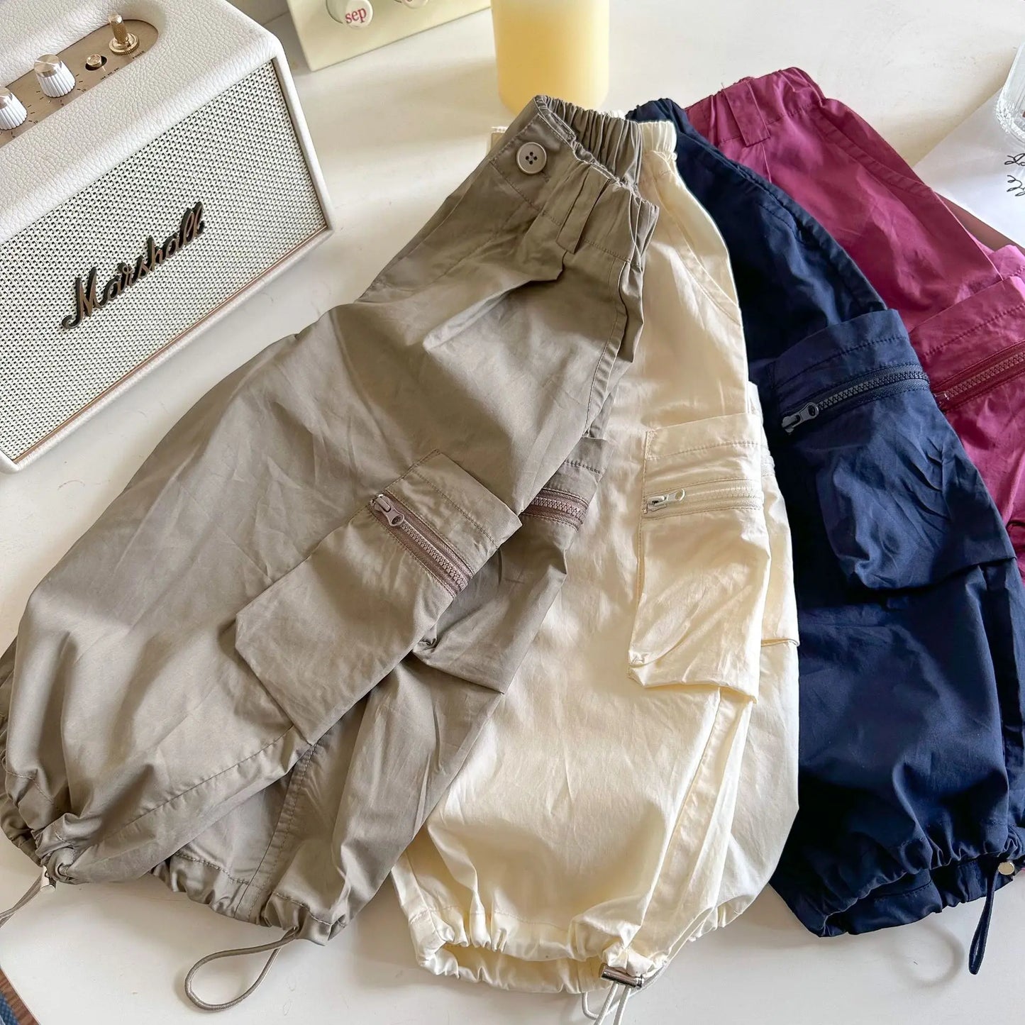 Kids Pants Summer Handsome Cargo Pants for Kids