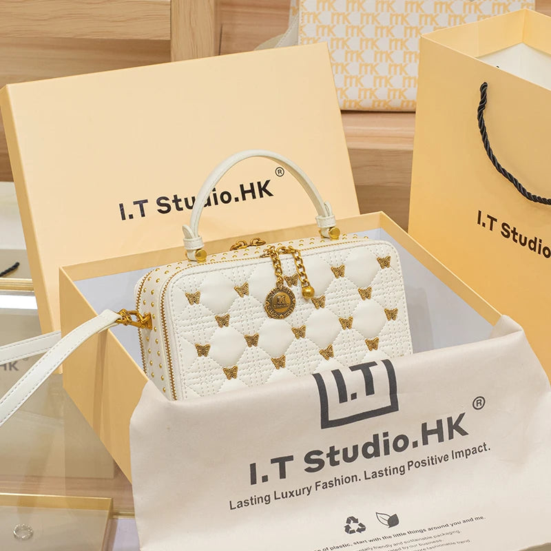 Women's handbag, new brand, handbag, leather