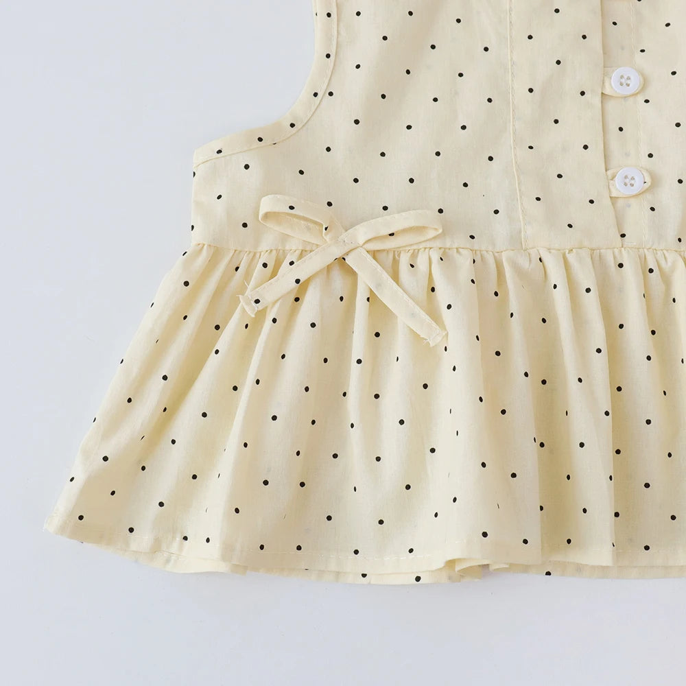 Bear Leader Baby Girl's Casual Clothing Top Wide Leg Pants Set