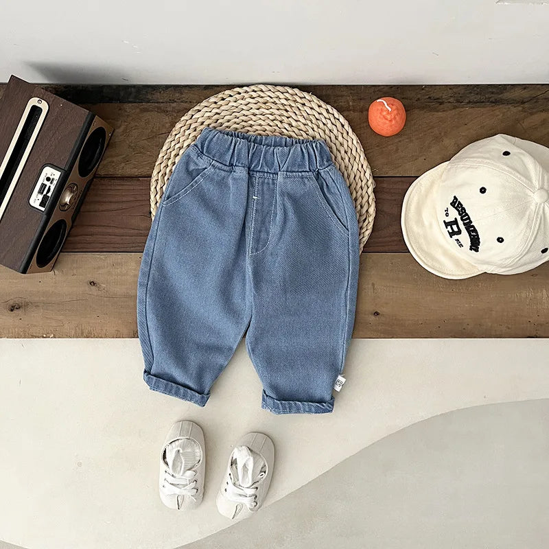 Denim Fashion Versatile Jeans Toddler Clothes