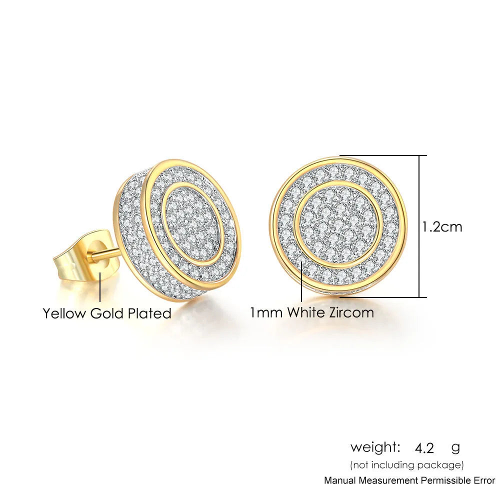 Fashion Hip-hop Ice Studded Earring for Men