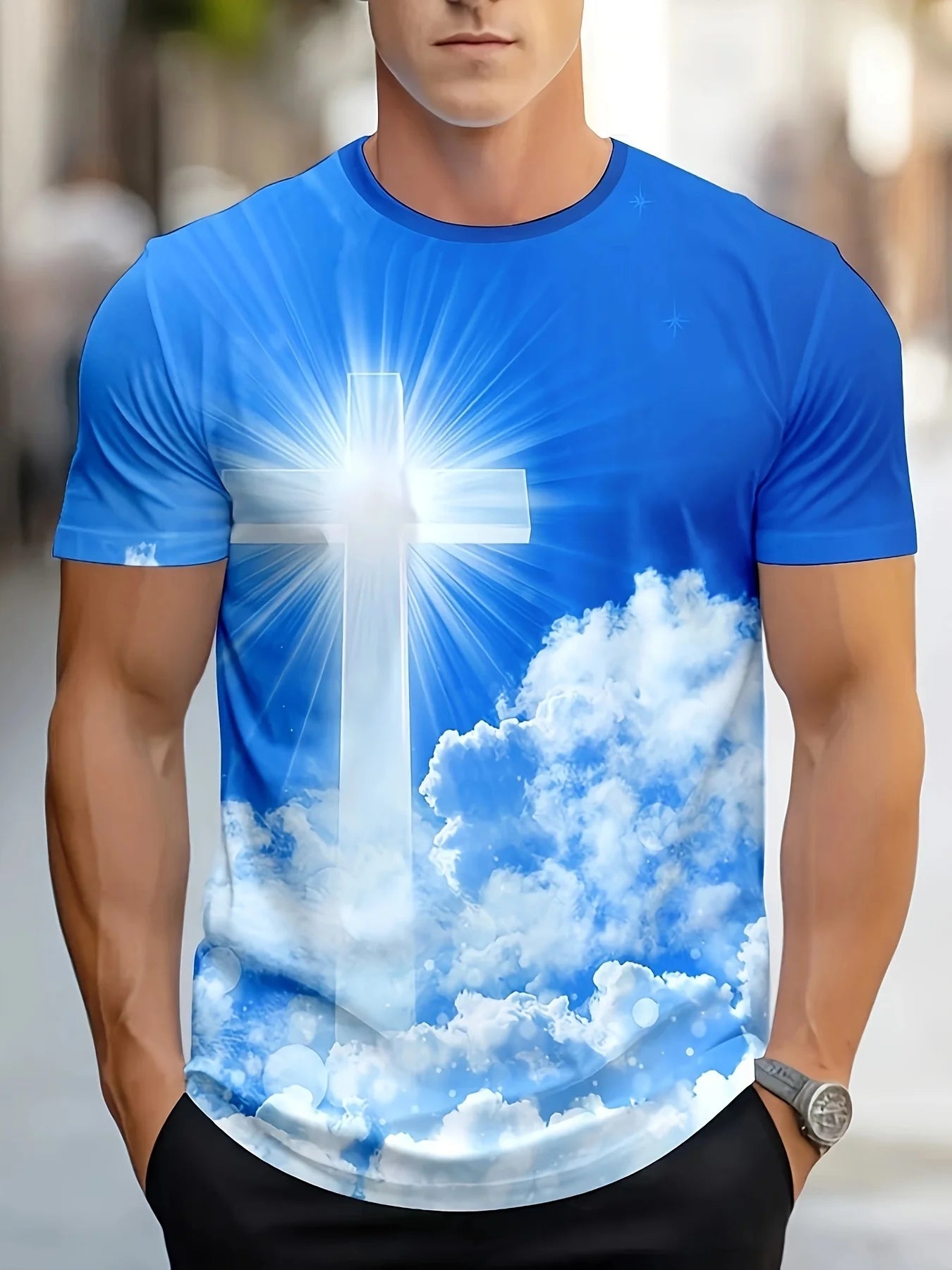 Summer Street Men T-Shirt Christ Jesus