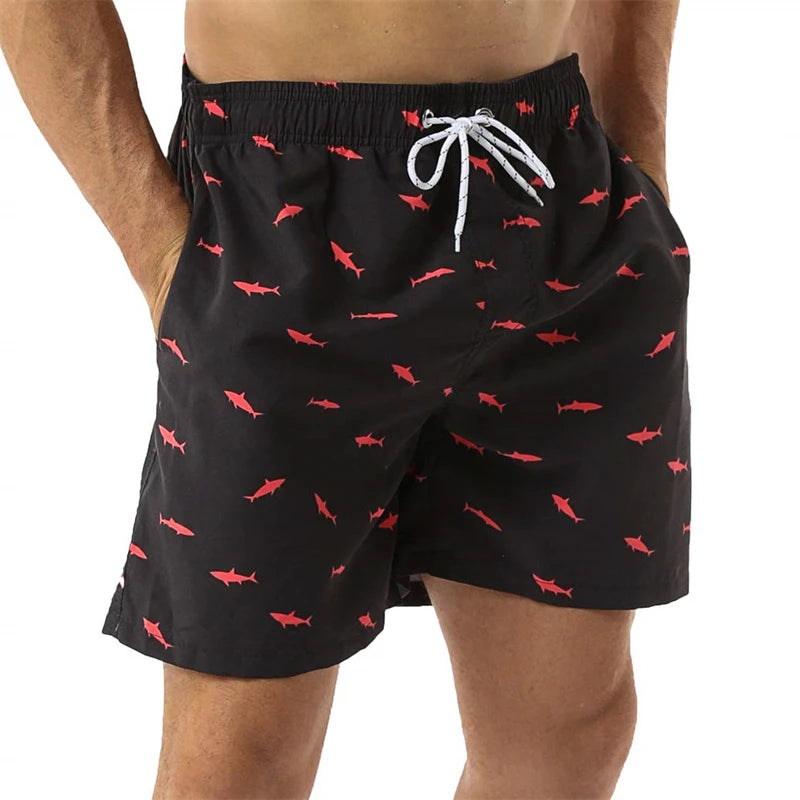 New 3D Simple Graphic Beach Shorts Pineapple Print Surf Board Trunks Hawaii