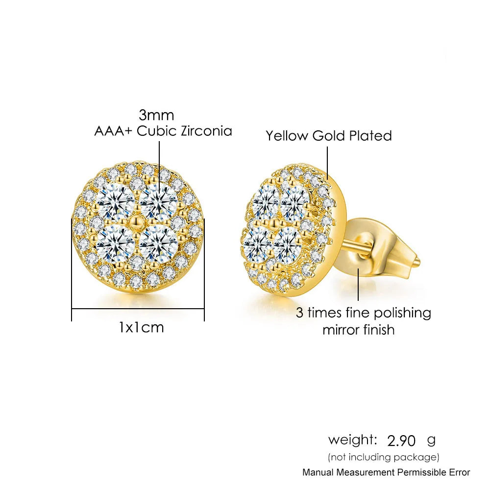 Fashion Hip-hop Ice Studded Earring for Men