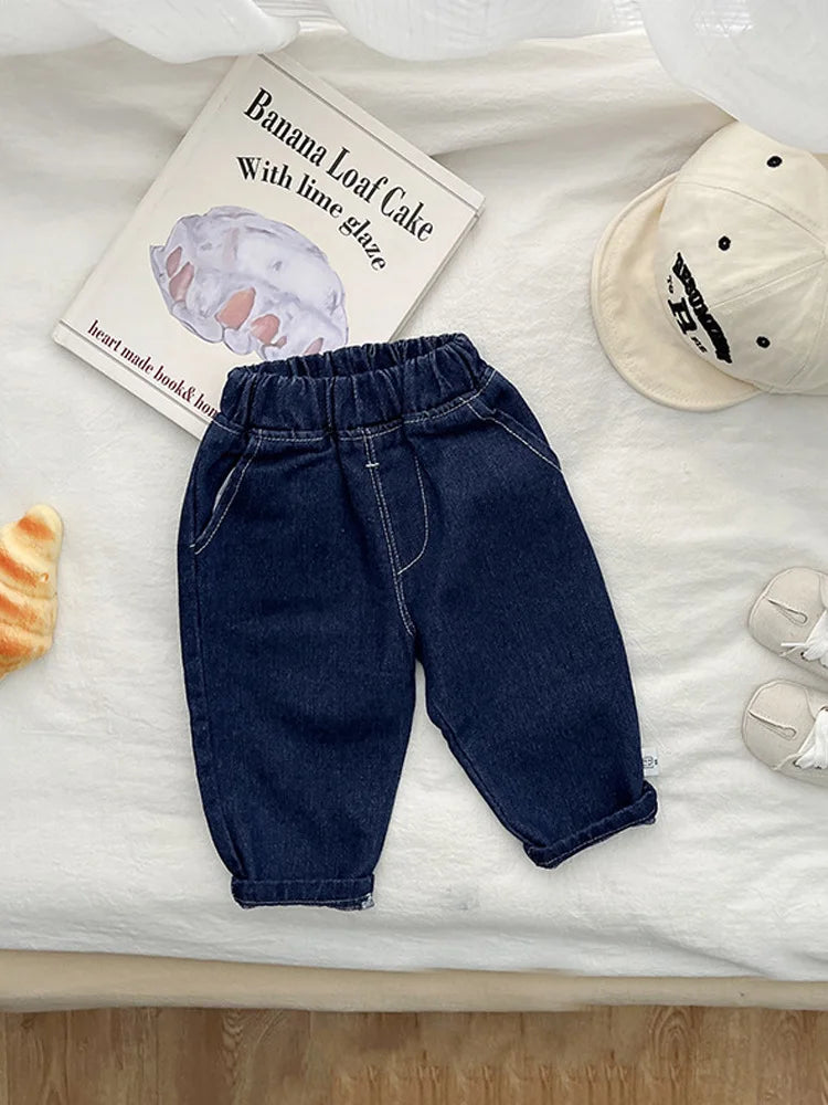 Denim Fashion Versatile Jeans Toddler Clothes