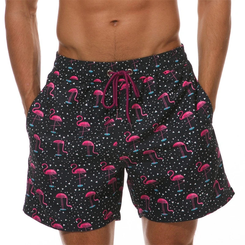 New 3D Simple Graphic Beach Shorts Pineapple Print Surf Board Trunks Hawaii