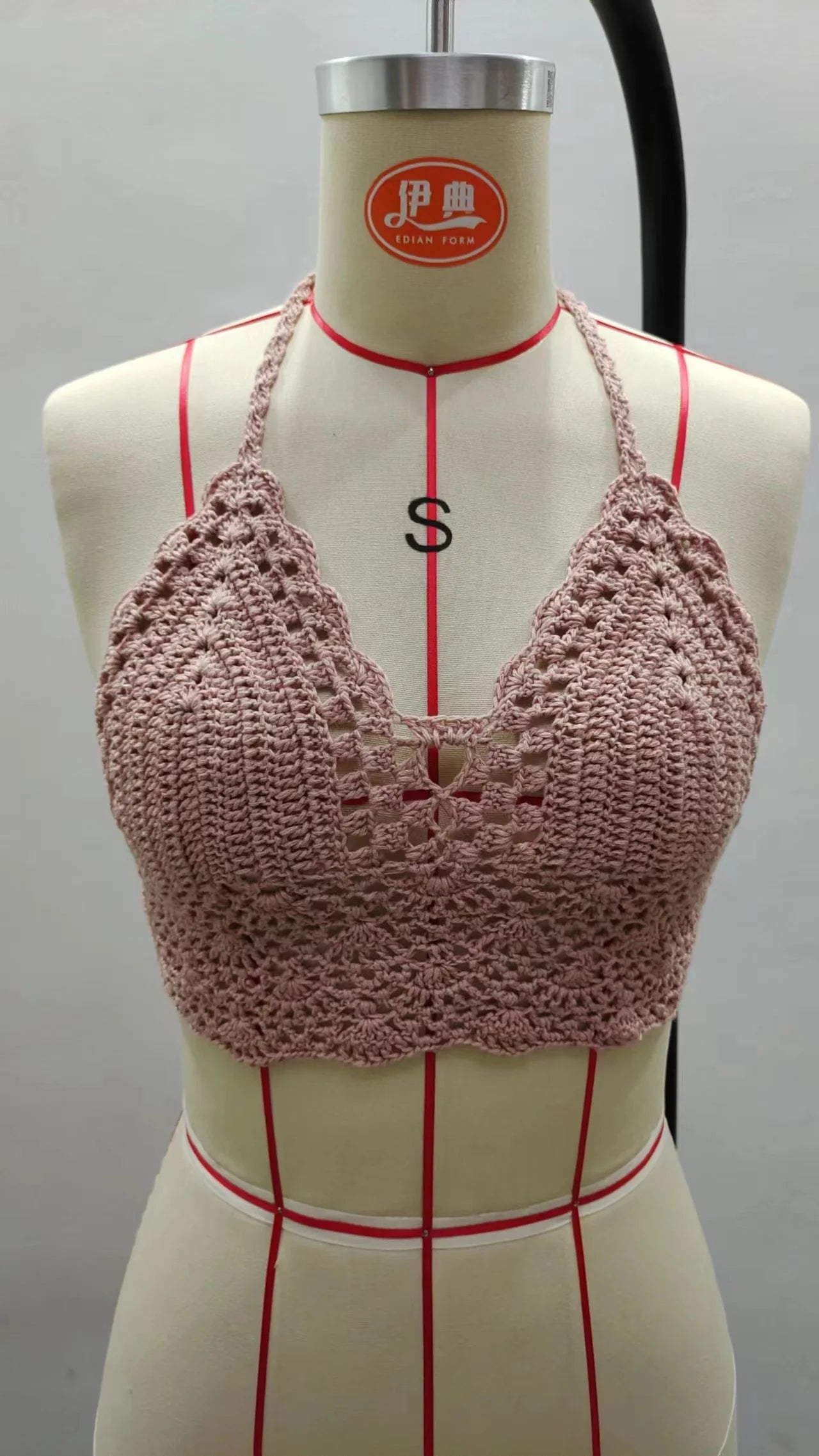 Crochet Bikini Sexy Swimming Bra Large Female Swimwear S M L XL