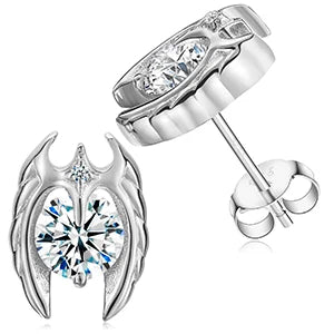 Round Moissanite Diamond Ear Studs