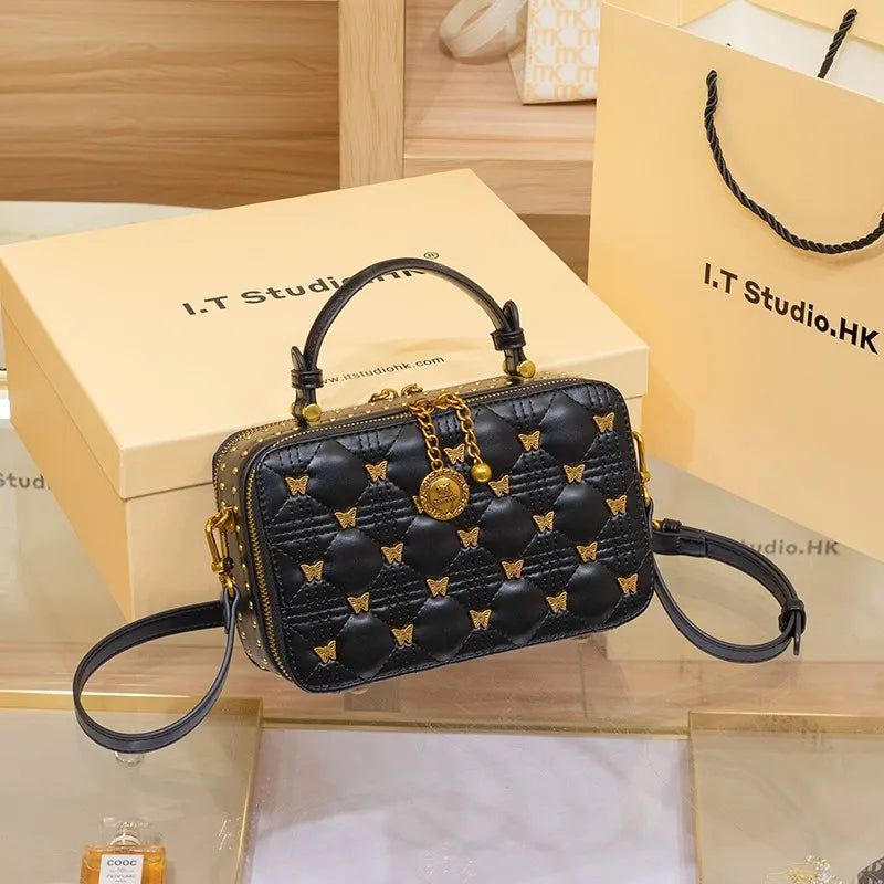 Women's handbag, new brand, handbag, leather
