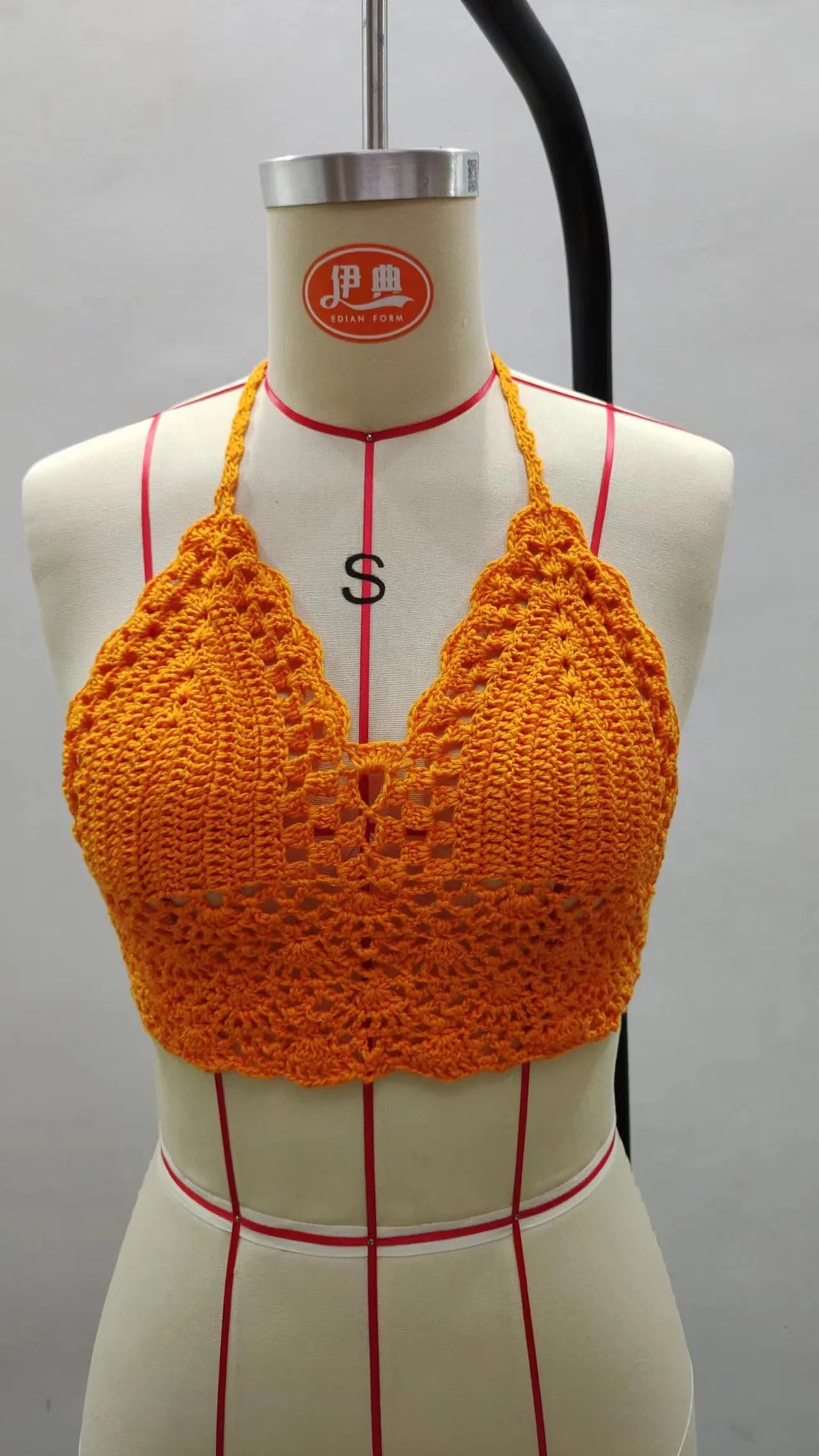 Crochet Bikini Sexy Swimming Bra Large Female Swimwear S M L XL