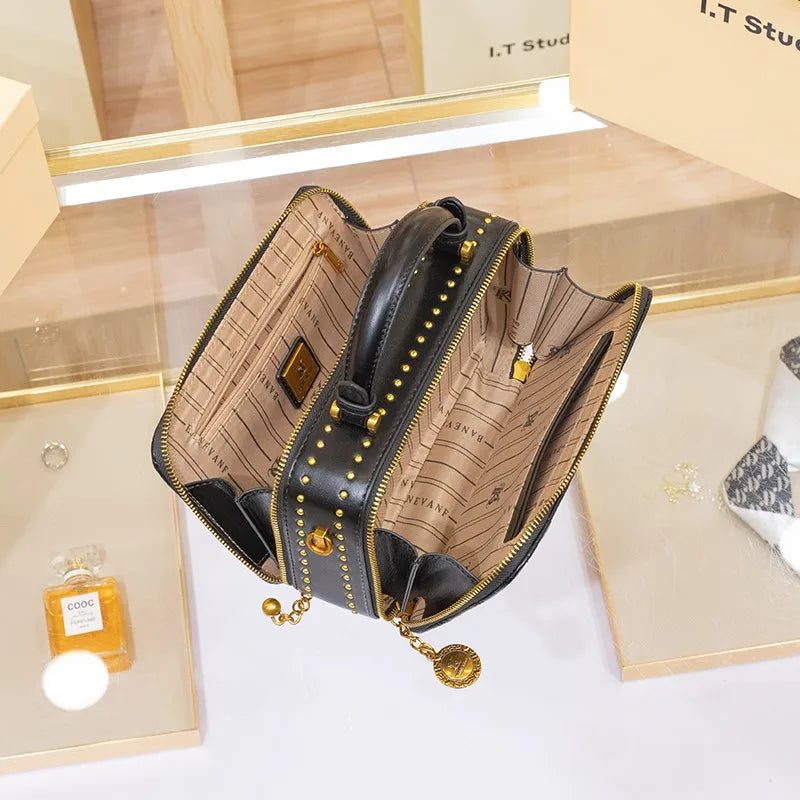 Women's handbag, new brand, handbag, leather