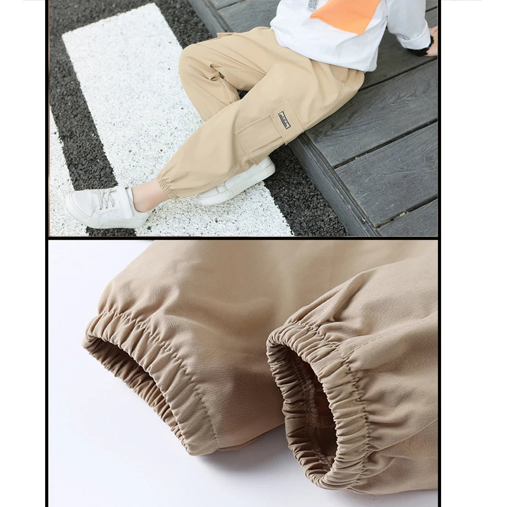 Fashion Spring Boys Pants Casual Long Style Trousers