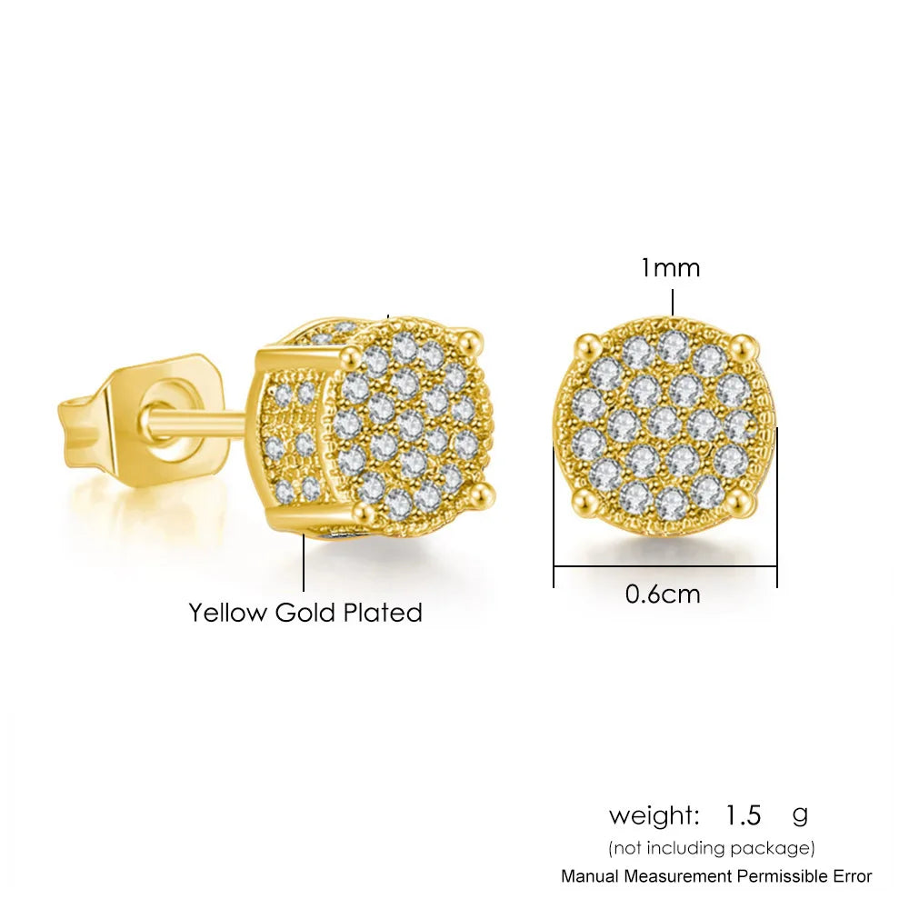 Fashion Hip-hop Ice Studded Earring for Men
