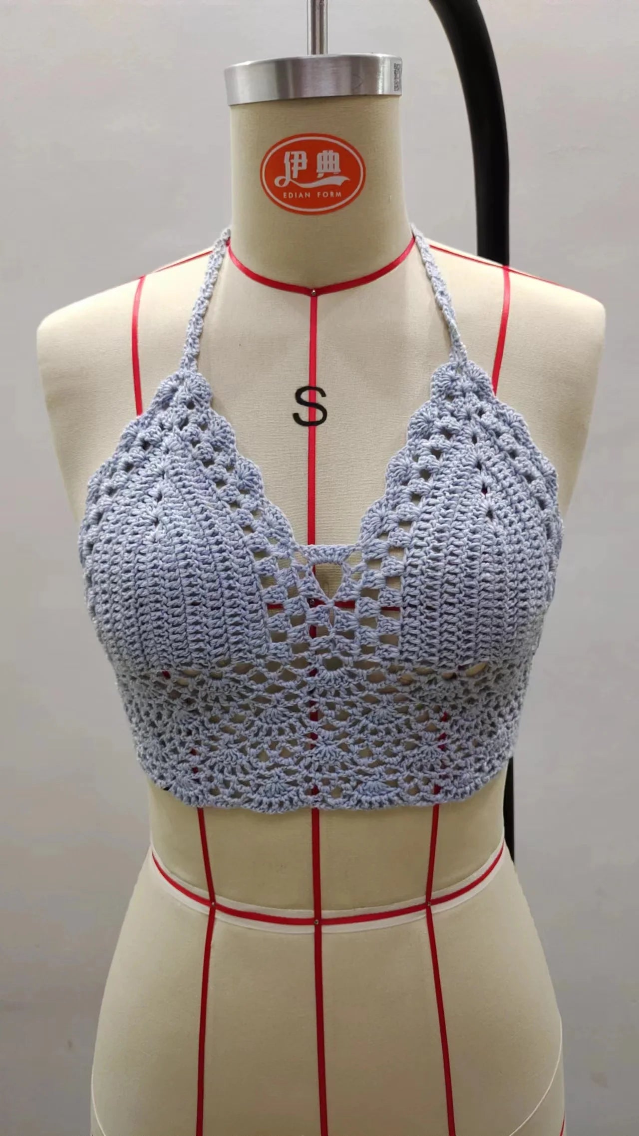 Crochet Bikini Sexy Swimming Bra Large Female Swimwear S M L XL