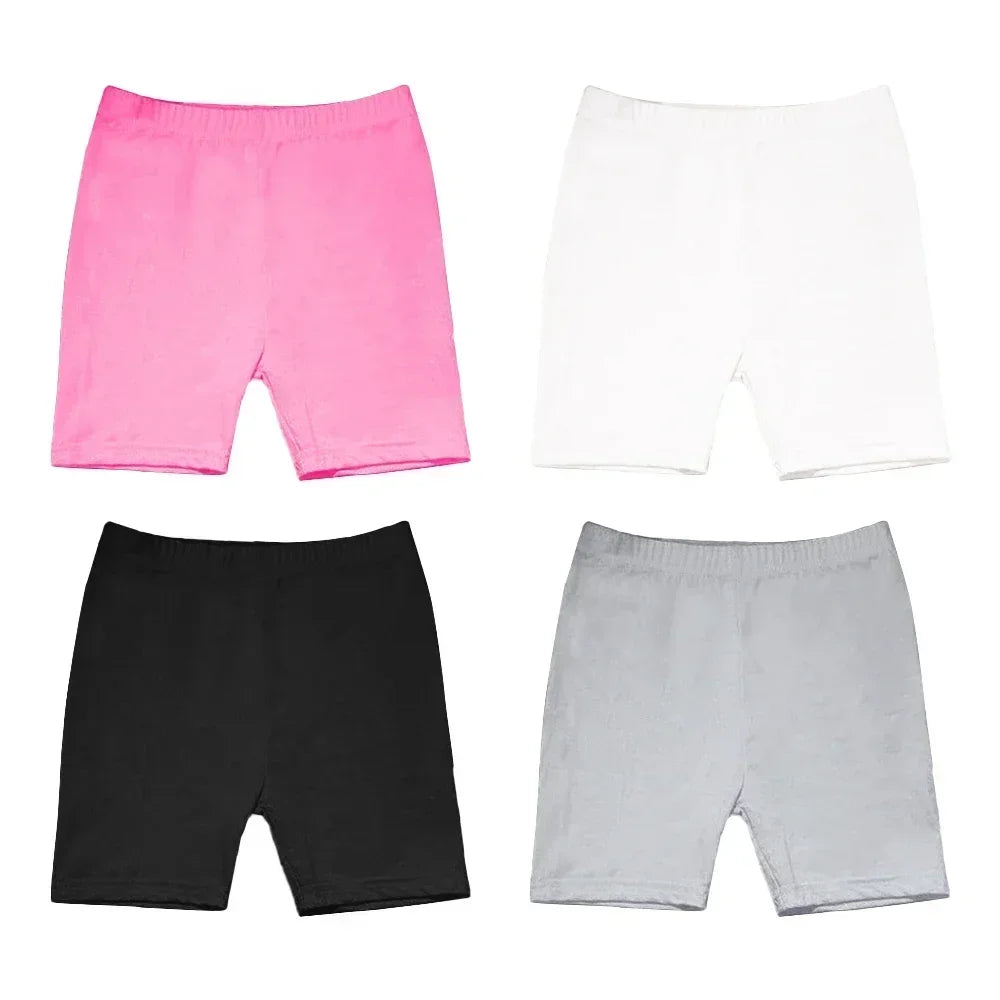 4pcs Girls Safety Pants Dance Leggings Aged 3-12 Years