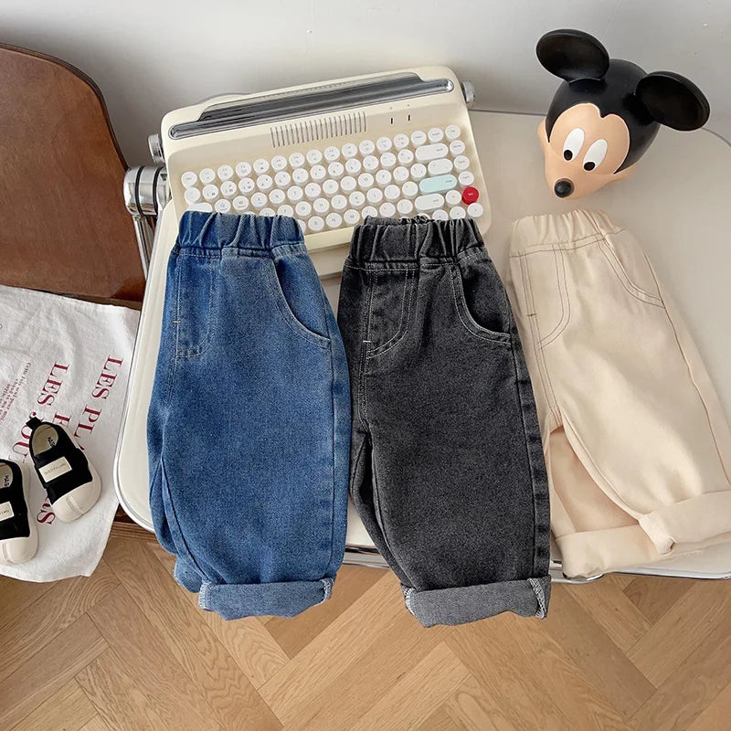 Spring Autumn New Baby Pants Casual Denim 9M-5T