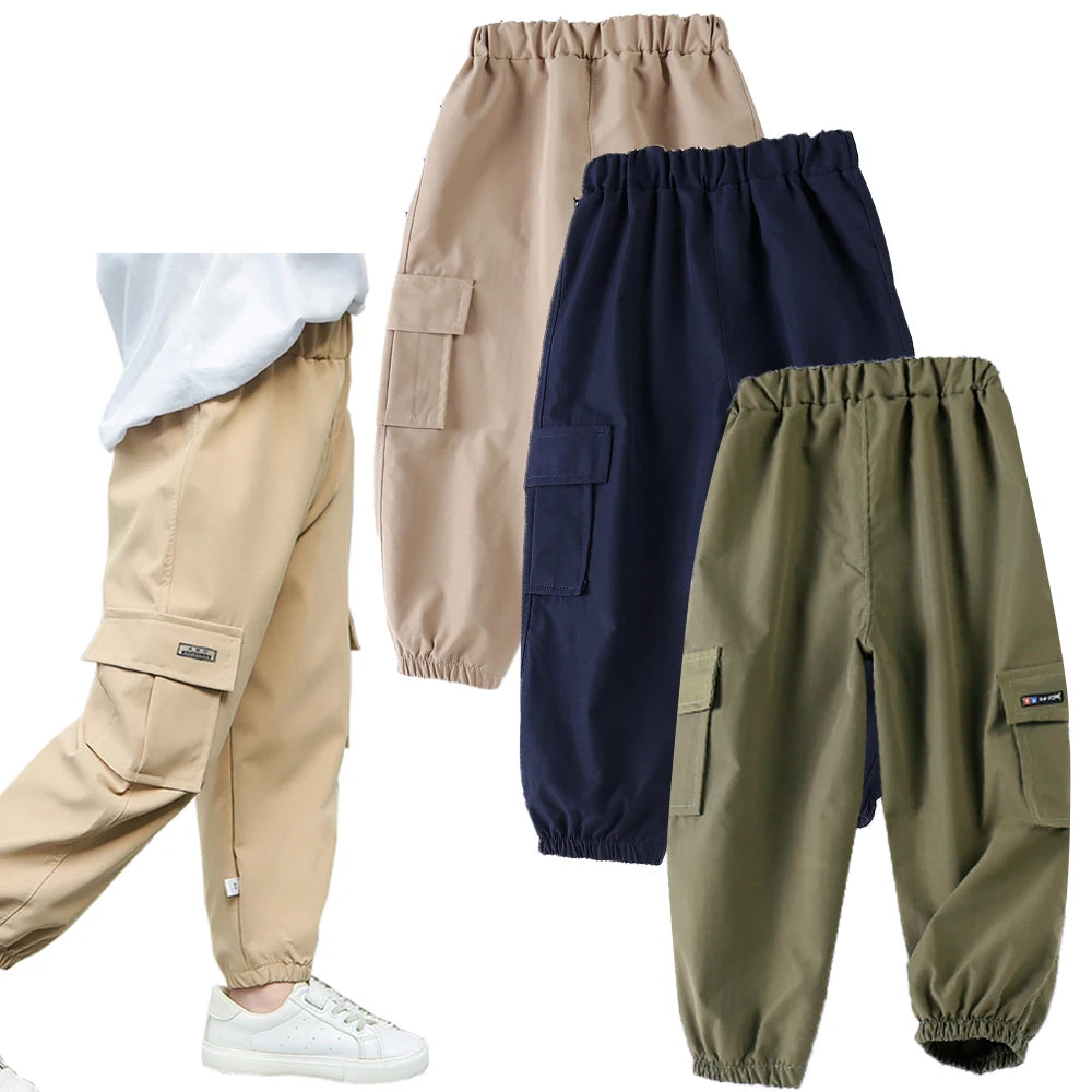 Fashion Spring Boys Pants Casual Long Style Trousers