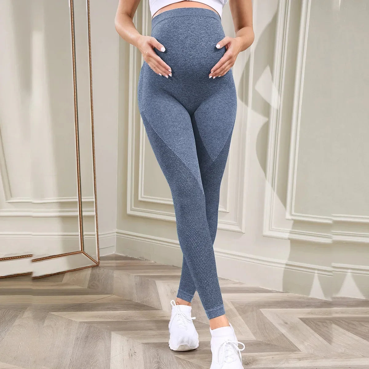 Women's Maternity Leggings Over The Belly