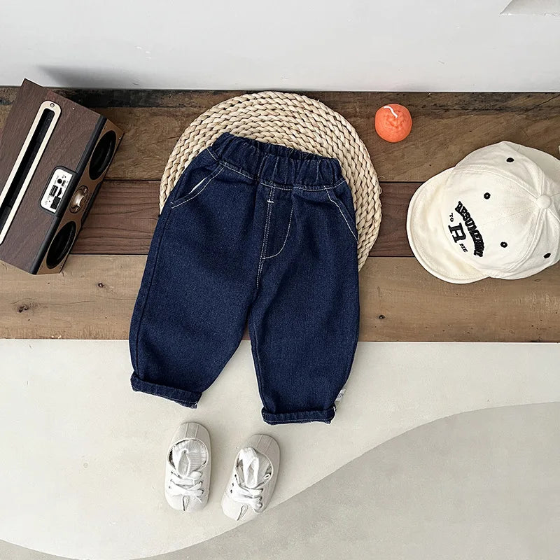 Denim Fashion Versatile Jeans Toddler Clothes