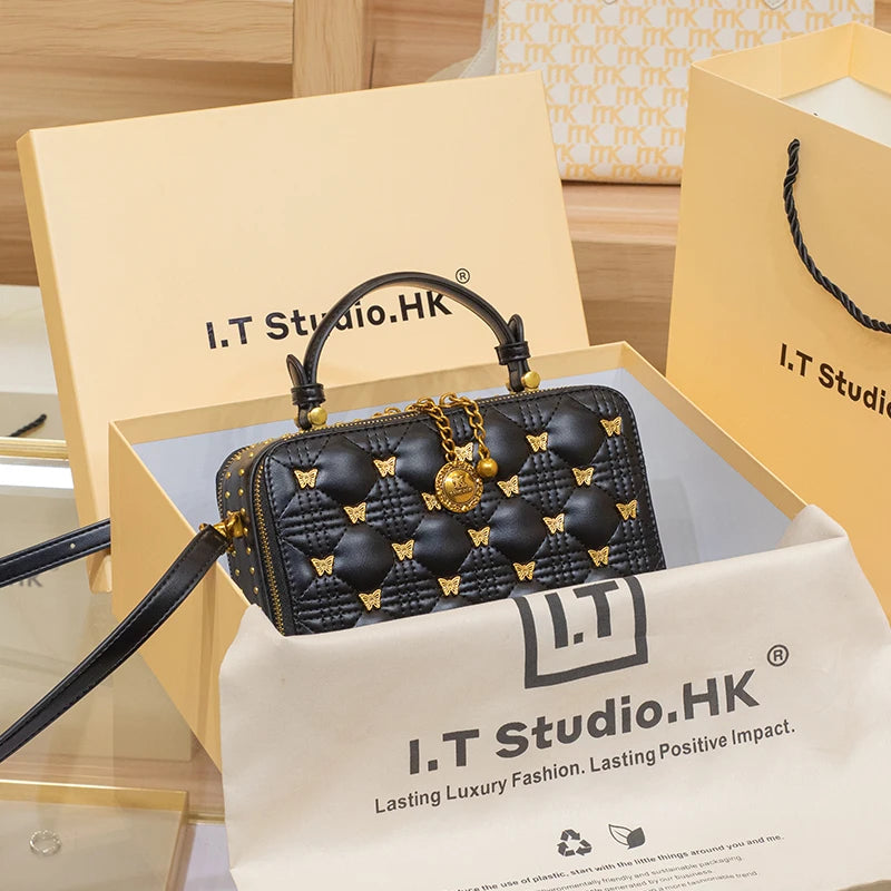 Women's handbag, new brand, handbag, leather