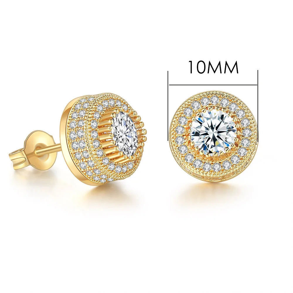 Fashion Hip-hop Ice Studded Earring for Men