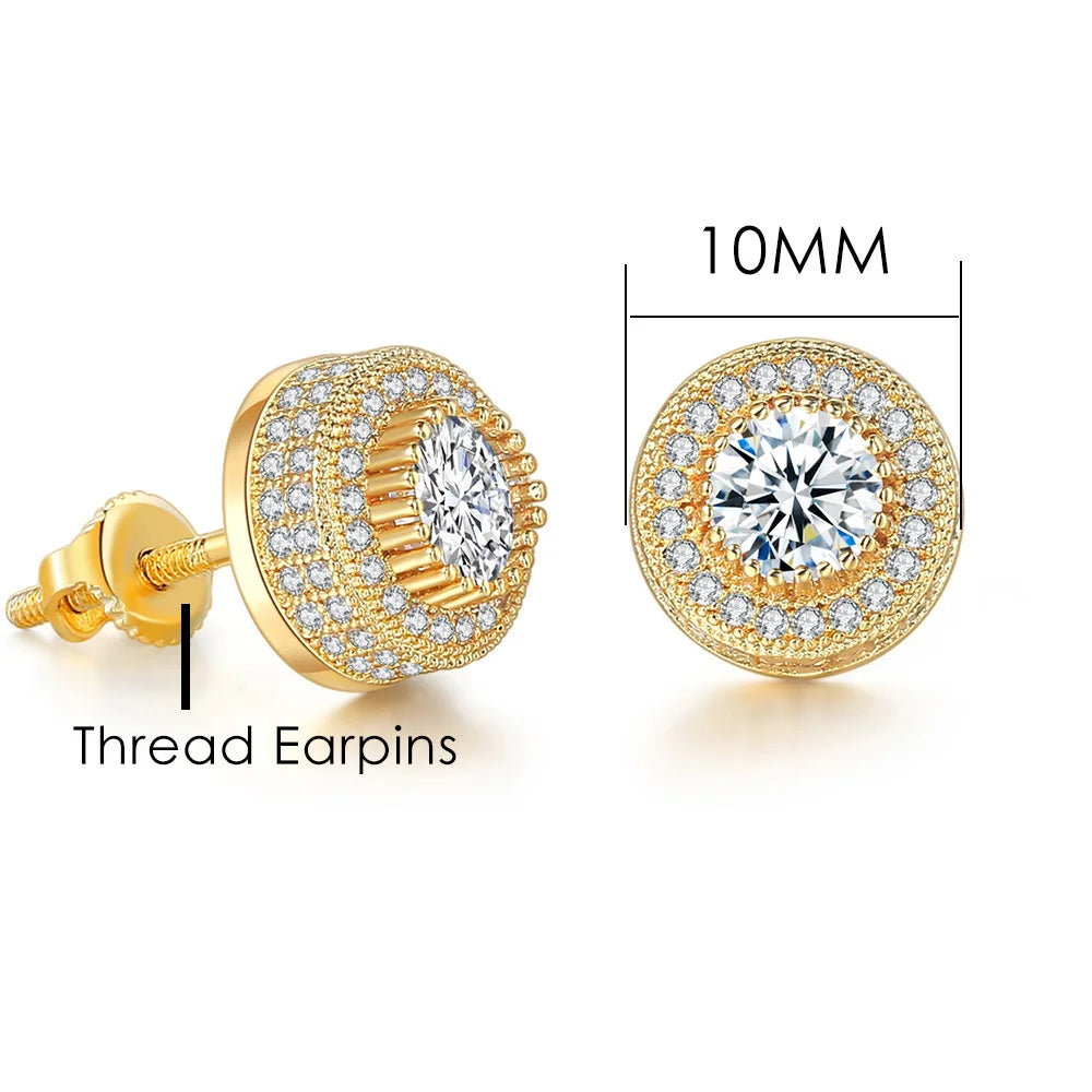 Fashion Hip-hop Ice Studded Earring for Men