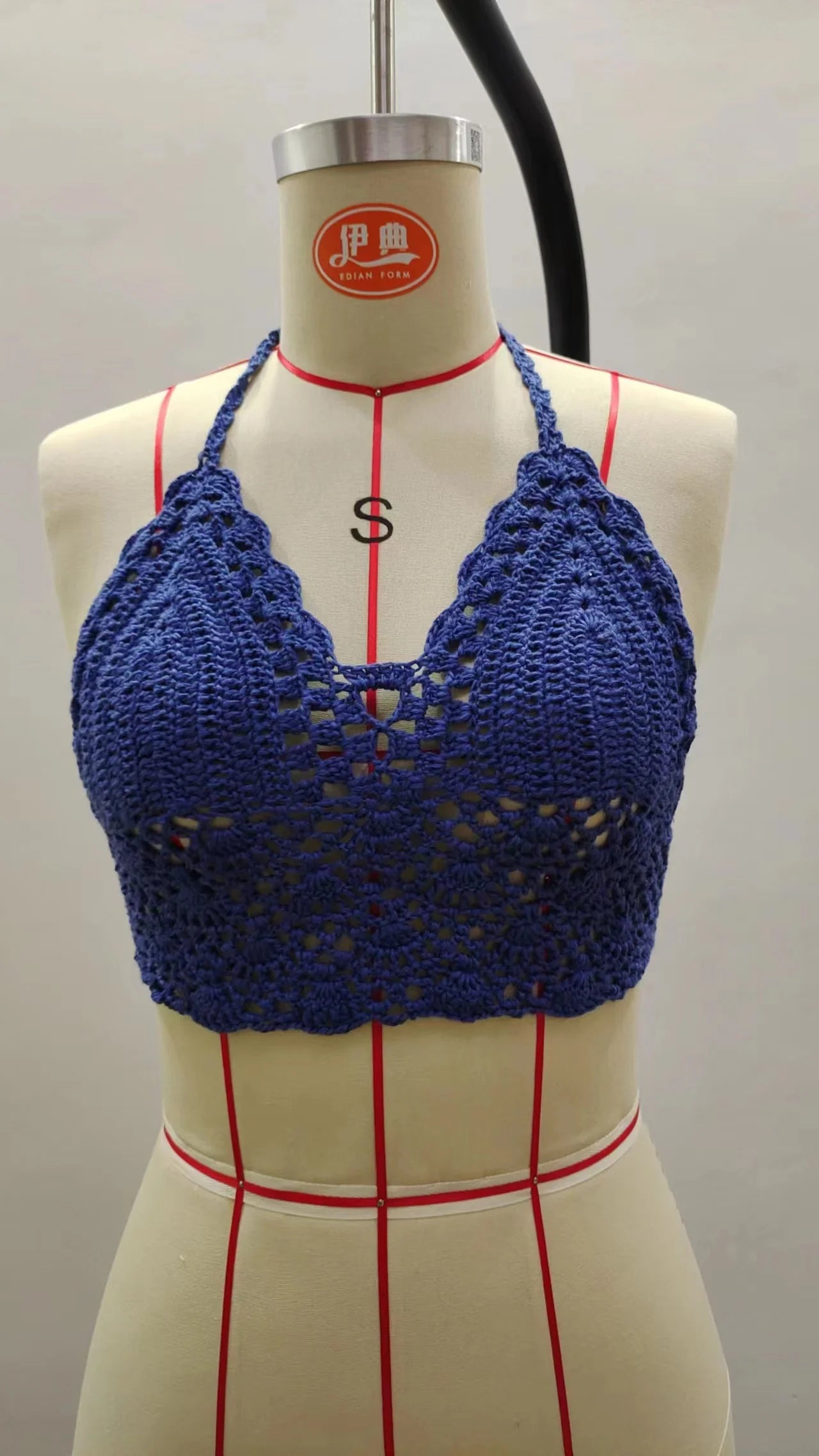 Crochet Bikini Sexy Swimming Bra Large Female Swimwear S M L XL
