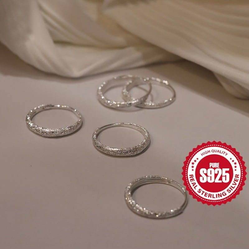 925 Sterling Silver Ear Cuff Sparkling Earrings Low Allergy