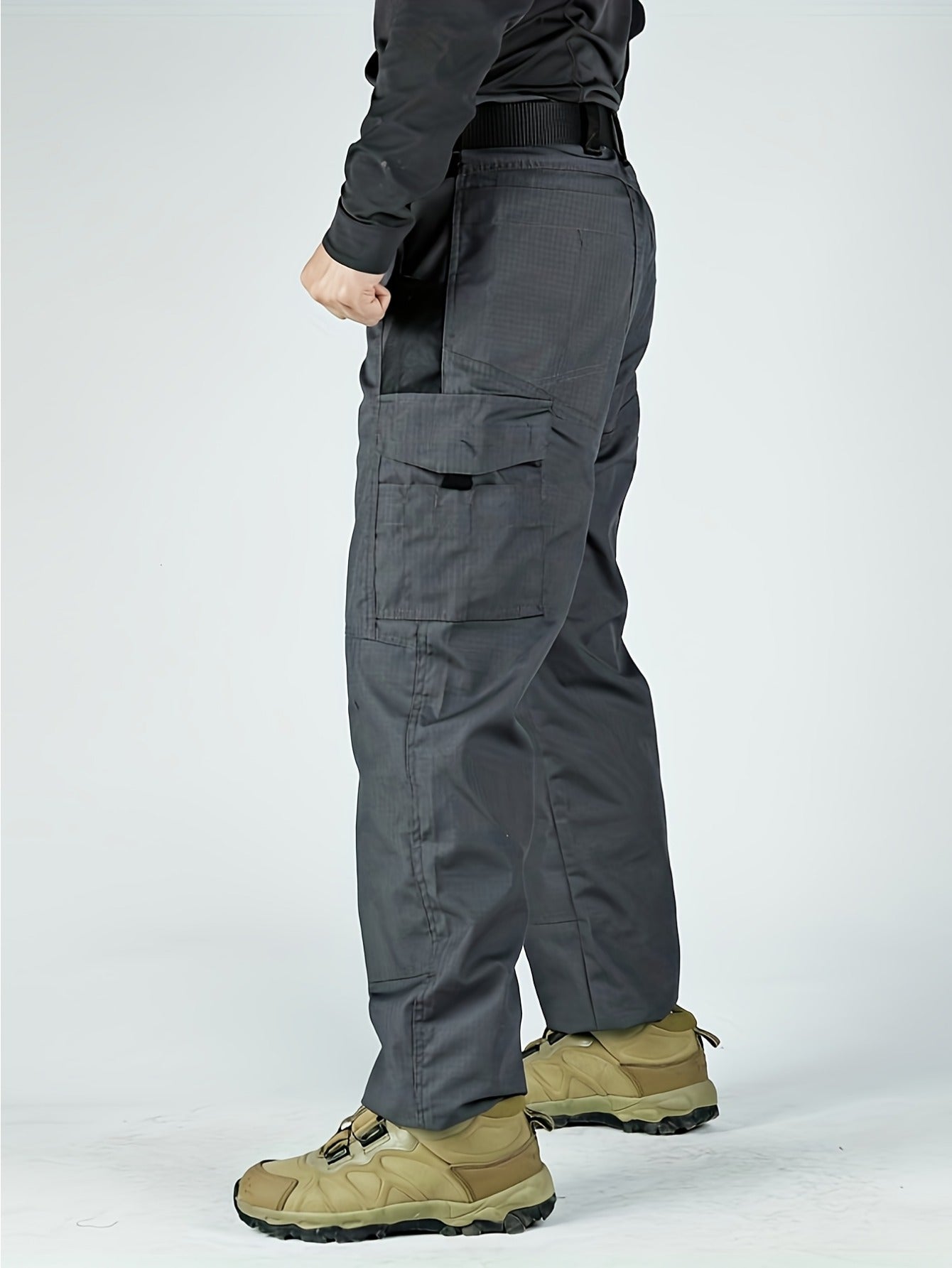 Men's Straight Leg Cargo Pants, Hiking Outdoor