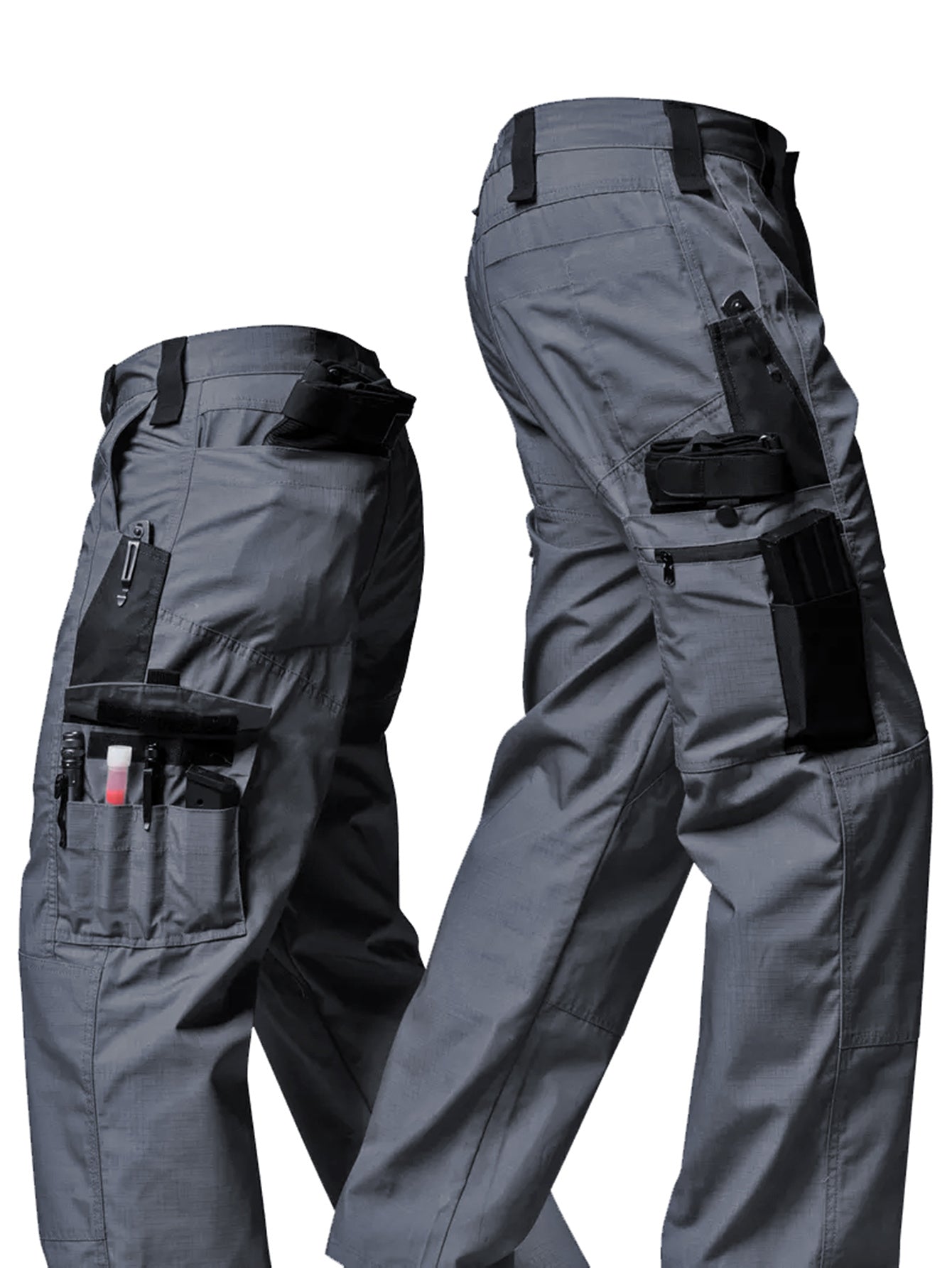 Men's Straight Leg Cargo Pants, Hiking Outdoor
