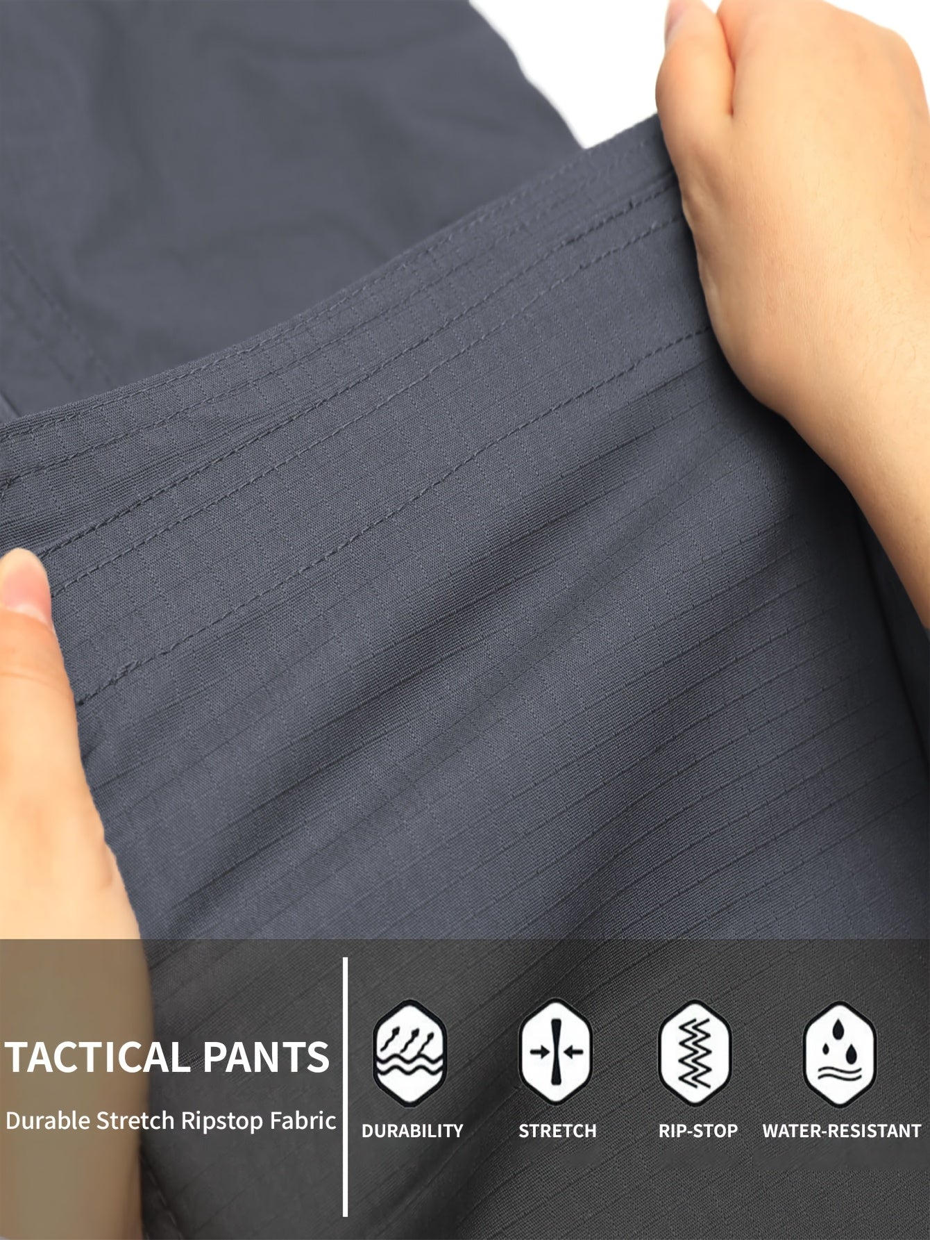 Men's Straight Leg Cargo Pants, Hiking Outdoor