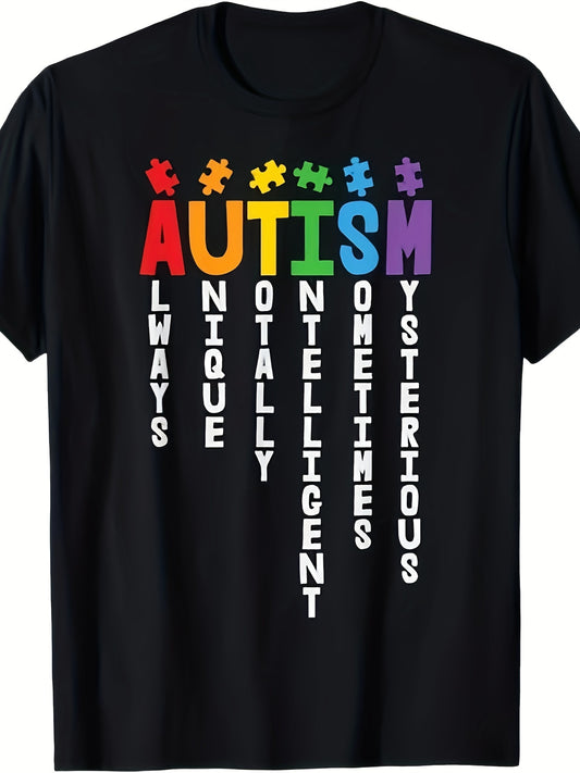 Autism Always Unique Totally Intelligent Autism Awareness T-Shirt
