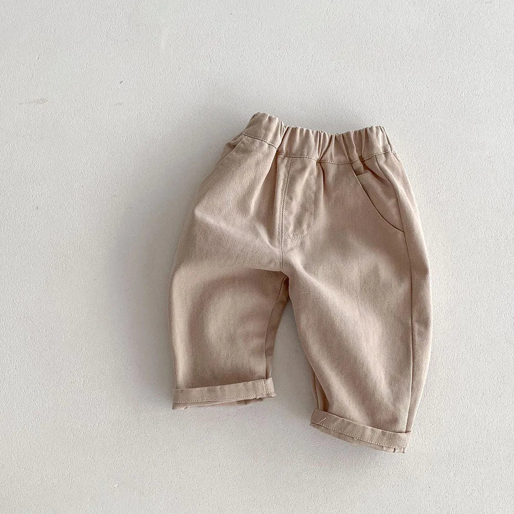 Kids Tapped Casual Striped Pants 0-5T Girls Boys