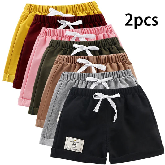 2pcs Cotton Summer Kids Shorts