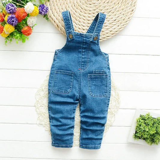 Kids Clothing Jumper Baby Toddler Boys Bib Pants Girls Denim Clothes Overalls Jeans