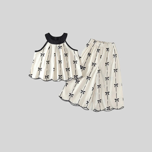 2025 Summer New Girls’ Pure Cotton Two-Piece Set