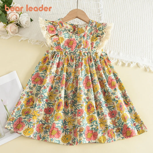 Bear Leader Girls Floral Dress