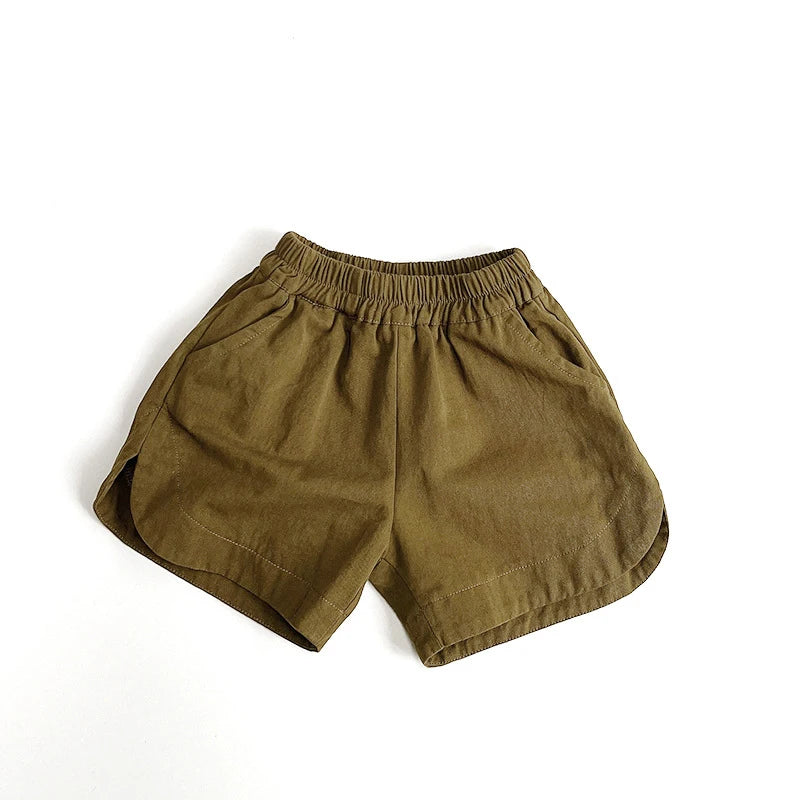 Summer Children Shorts 1-8Y Boys Girls Cotton Short Pants
