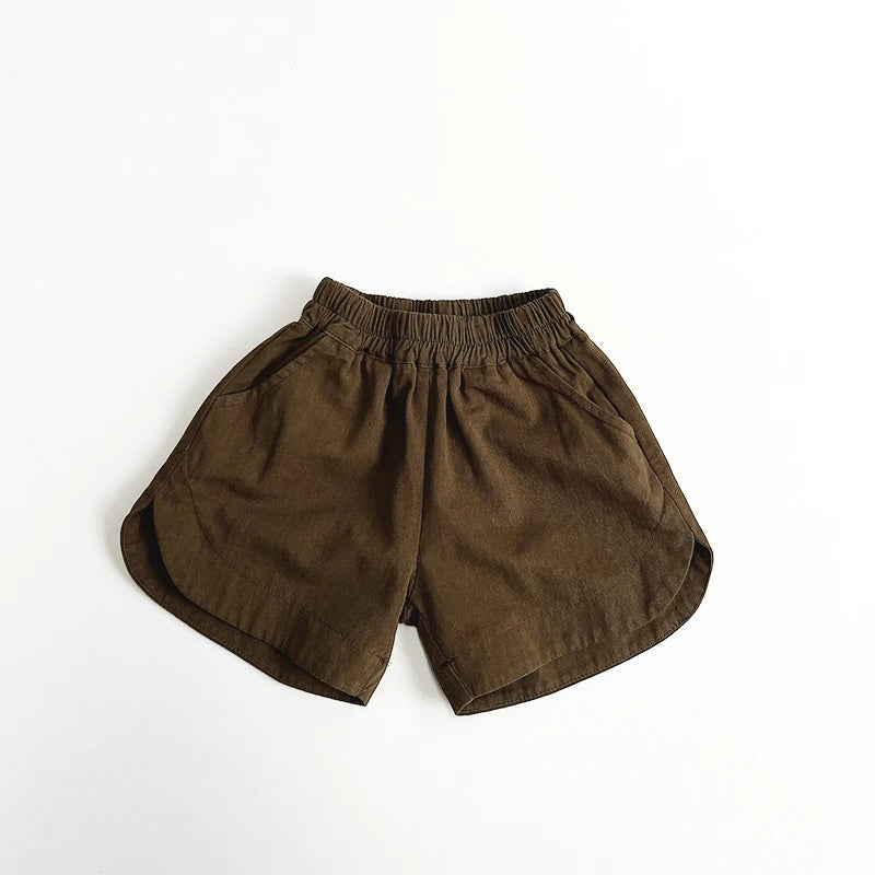 Summer Children Shorts 1-8Y Boys Girls Cotton Short Pants