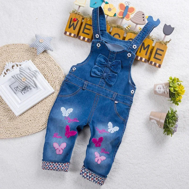 Kids Clothing Jumper Baby Toddler Boys Bib Pants Girls Denim Clothes Overalls Jeans