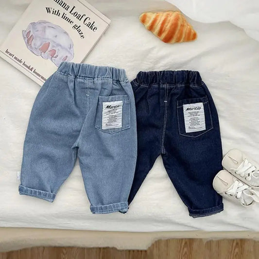 Denim  Fashion  Versatile Jeans Toddler Clothes