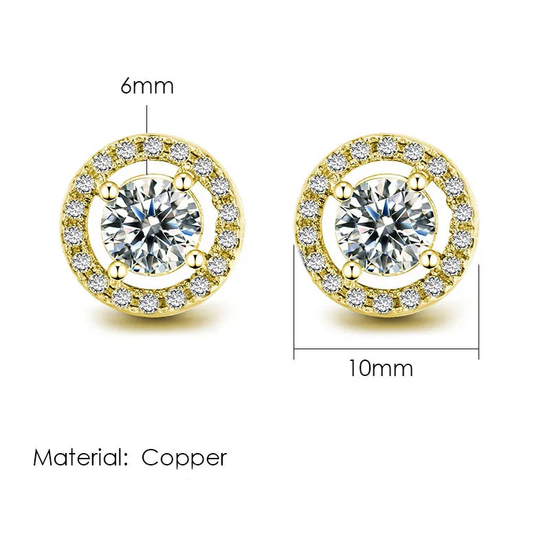 Fashion Hip-hop Ice Studded Earring for Men