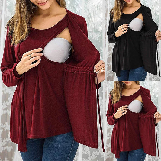 Autumn Winter Long Sleeve Round Neck