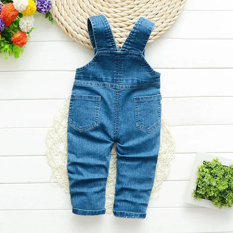 Kids Clothing Jumper Baby Toddler Boys Bib Pants Girls Denim Clothes Overalls Jeans