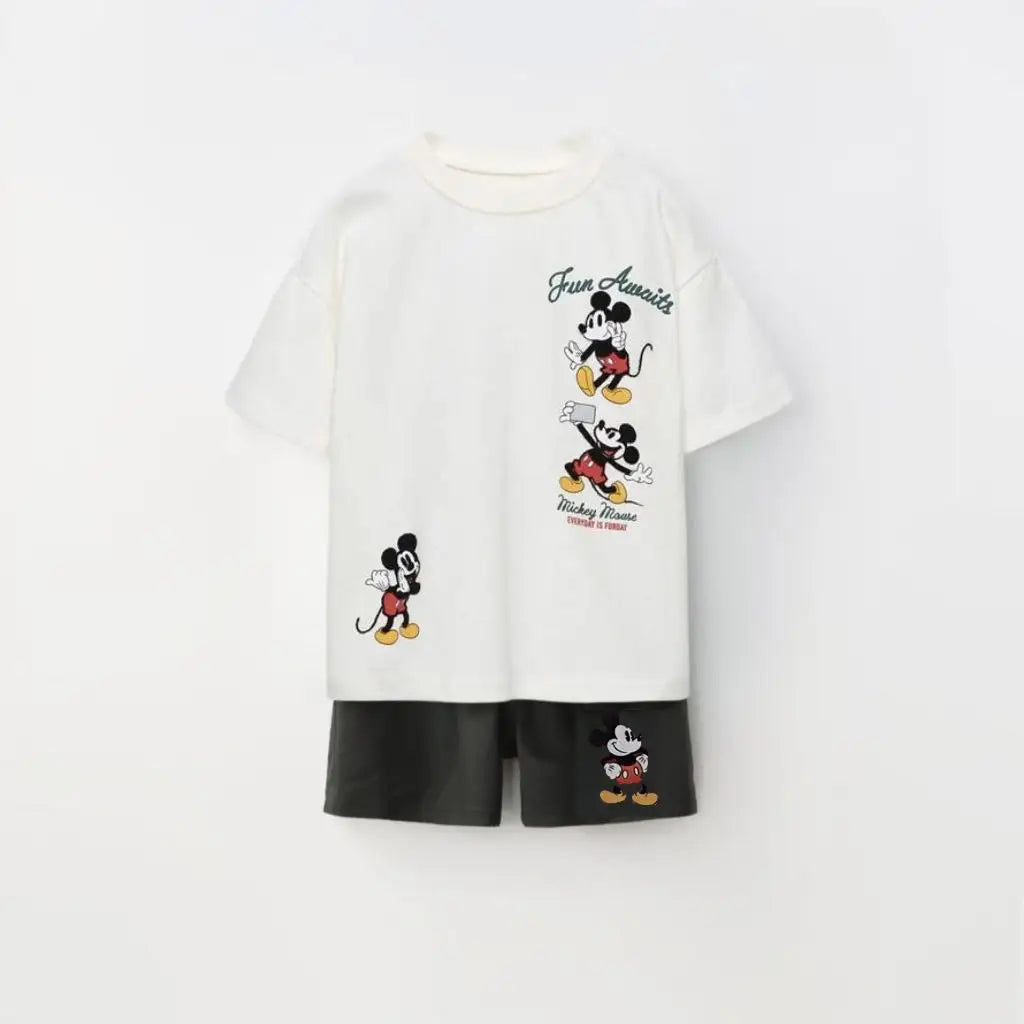 Kids Short Sleeve Disney Themed T-Shirts and Shorts Set, 1-7 Years