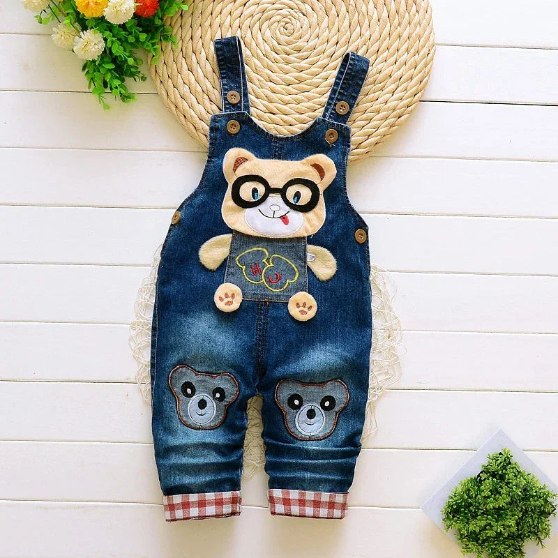 Kids Clothing Jumper Baby Toddler Boys Bib Pants Girls Denim Clothes Overalls Jeans