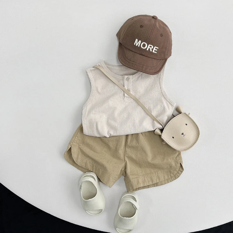 Summer Children Shorts 1-8Y Boys Girls Cotton Short Pants