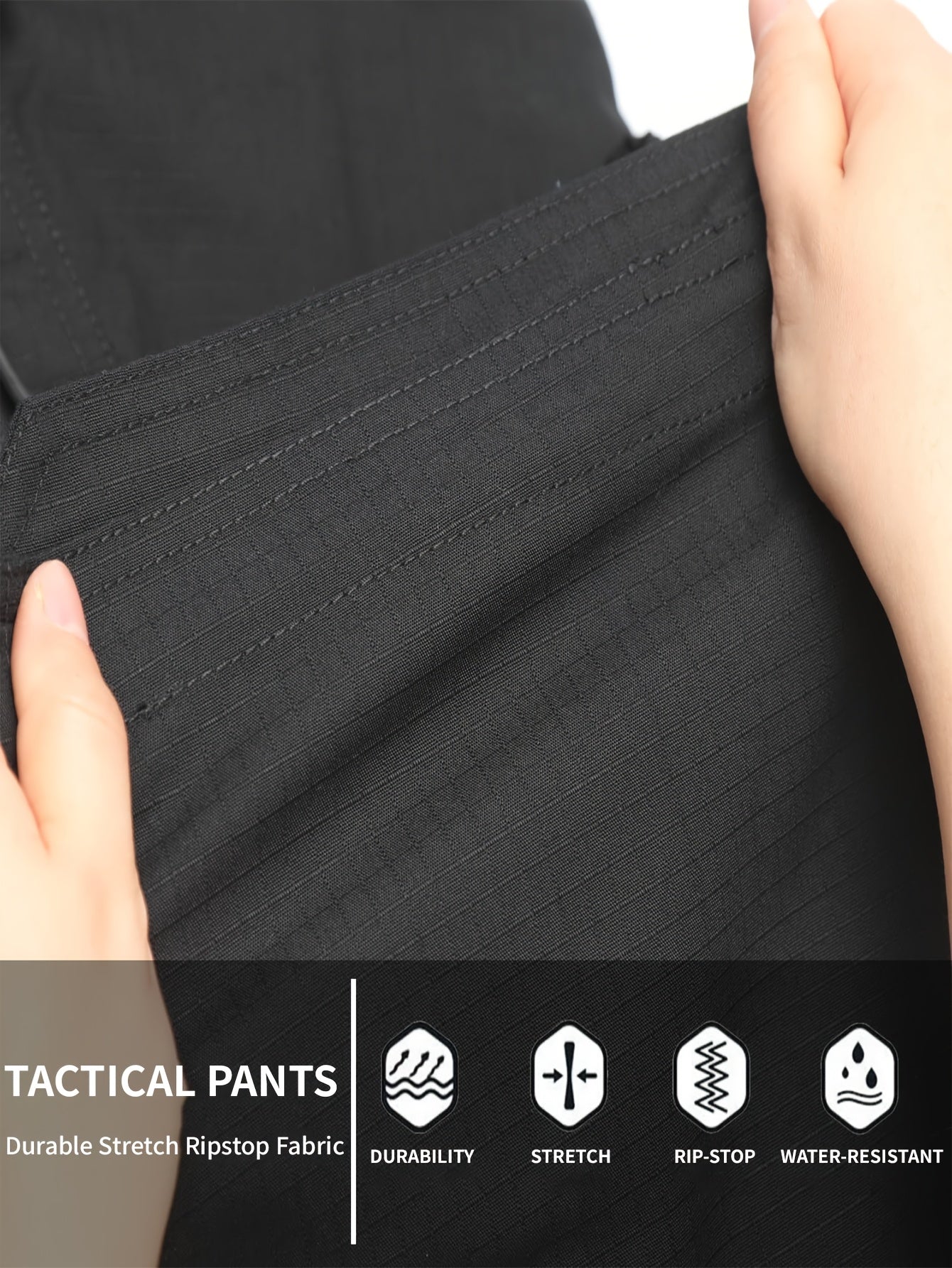 Men's Straight Leg Cargo Pants, Hiking Outdoor